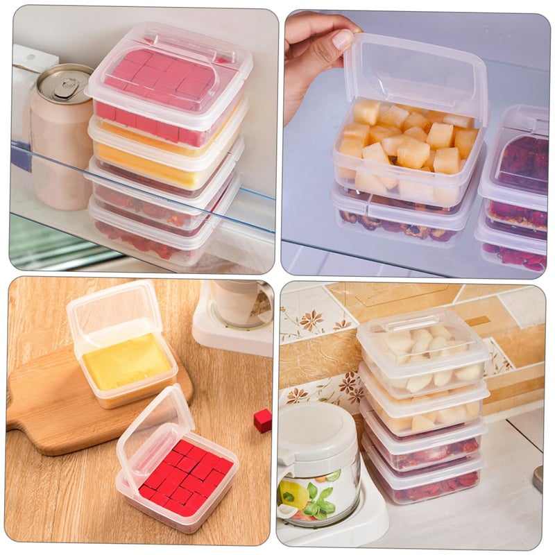 Transparent Refrigerator Storage Container Set for Fruits Vegetables Meal Prep Easy Clean - Image 3