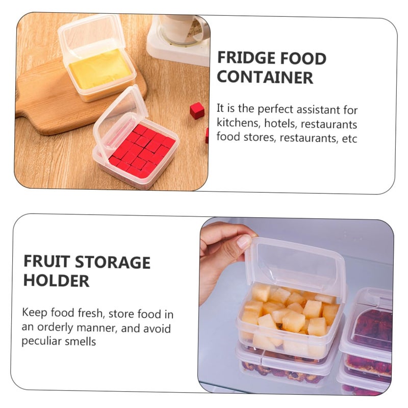 Transparent Refrigerator Storage Container Set for Fruits Vegetables Meal Prep Easy Clean - Image 4