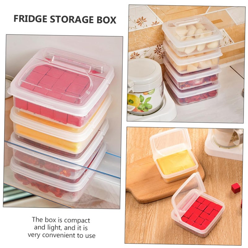 Transparent Refrigerator Storage Container Set for Fruits Vegetables Meal Prep Easy Clean - Image 5