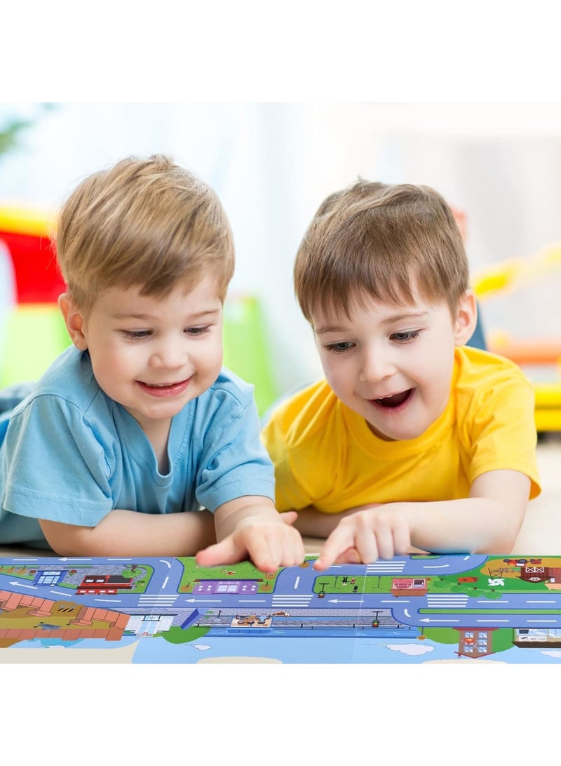 Zikra كتاب ملصقات قابلة لإعادة الاستخدام 4 عبوات للأطفال، كتاب جيلي سميك مقاوم للماء، ملصقات سفر ممتعة لطيفة للأطفال من 2-5 سنوات، هدايا عيد ميلاد للأولاد والبنات - Image 5