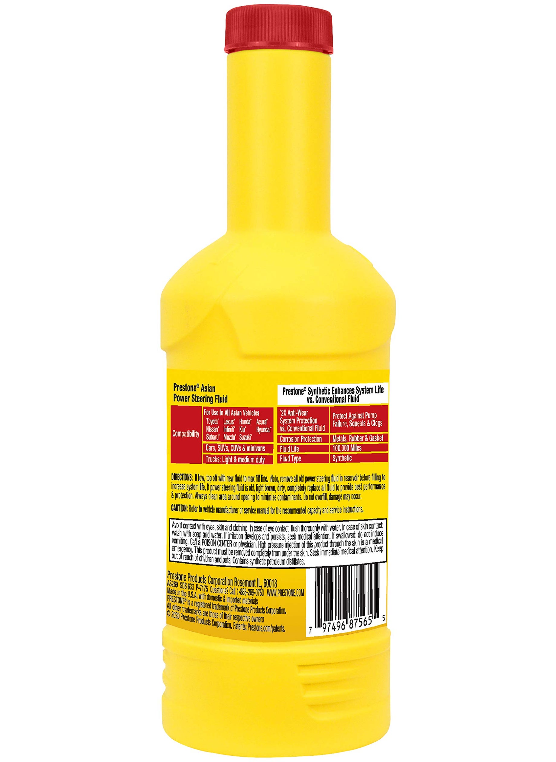 FRAM Prestone AS269 Power Steering Fluid for Asian Vehicles - 12 oz.  - Image 2
