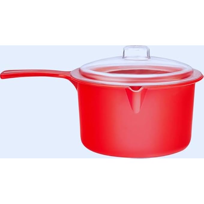 ASA Easycook Microwavable Red Saucepan With Lid NonStaining  750Ml - Image 3