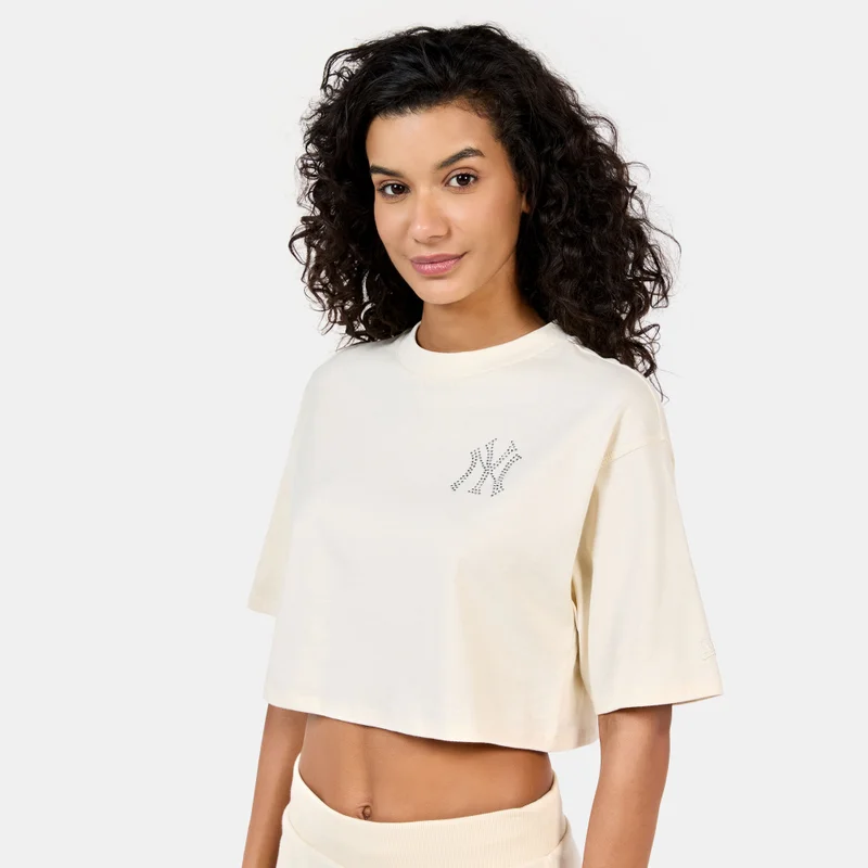 NEW ERA Women's MLB New York Yankees Diamante Crop Top