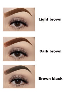 OUHOE 3color Eyebrow Stamp Stencil Kit One Step Brow Stamp Shaping Kit (Light brown+Brown black+Dark brown)  - Image 5