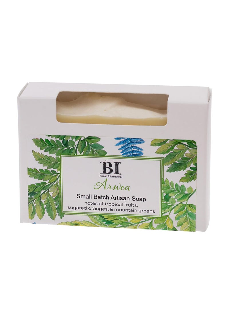 Boston International Boston International Scented Bar Soaps Made in the USA Small Batch Artisan Cold Process Soap 45 Ounces Arwea Tropical Fruits Sugared Oranges Mountain Greens 