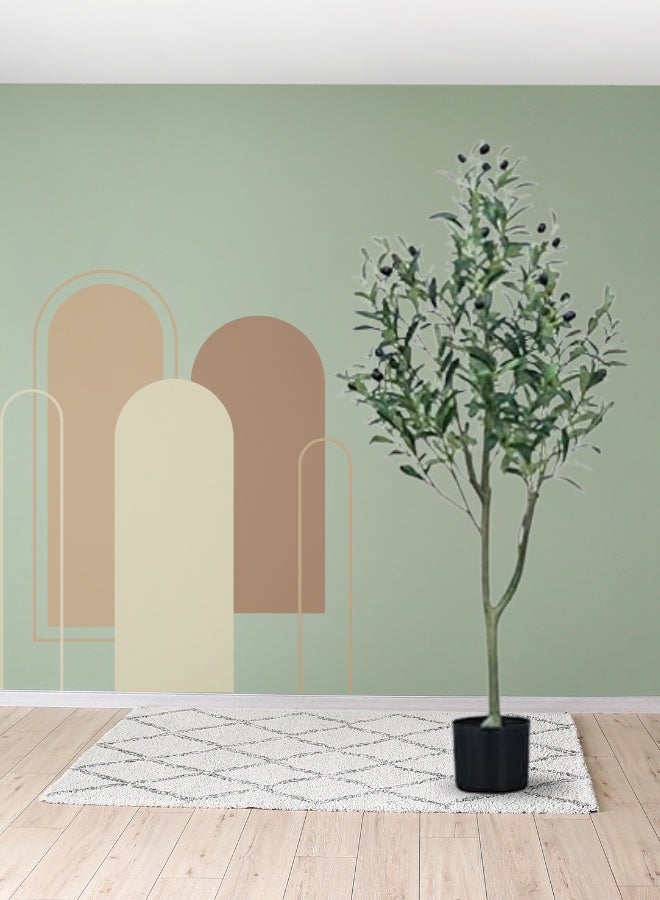 Generic Artificial Olive Tree with Fruits, 120 cm suitable for living rooms, courtyards, terraces, offices, etc.  - Image 1