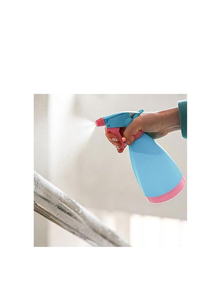 بخاخ بلاستيك متين 500 مل باللون الازرق يعمل باليد للاستخدام في الحديقة والمنازل، زجاجة بخاخ مياه متعددة الاغراض للمنزل والحديقة - Image 2