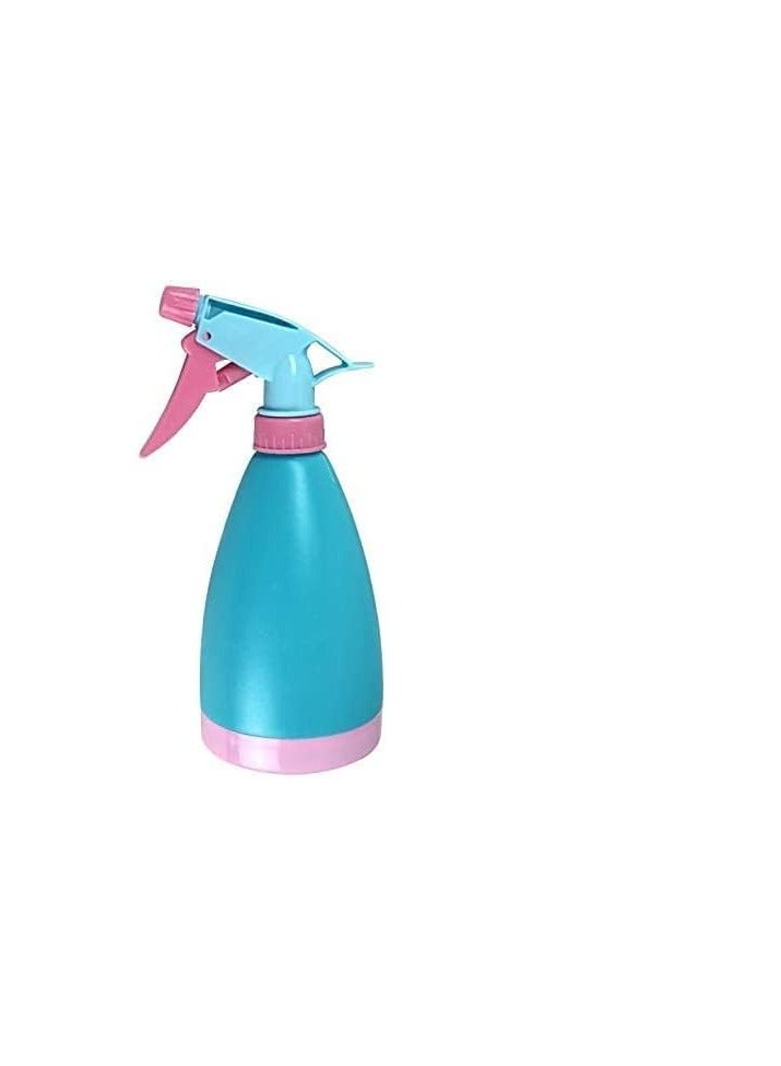 بخاخ بلاستيك متين 500 مل باللون الازرق يعمل باليد للاستخدام في الحديقة والمنازل، زجاجة بخاخ مياه متعددة الاغراض للمنزل والحديقة - Image 3