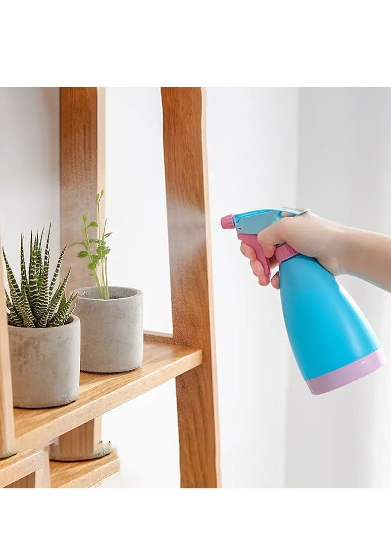بخاخ بلاستيك متين 500 مل باللون الازرق يعمل باليد للاستخدام في الحديقة والمنازل، زجاجة بخاخ مياه متعددة الاغراض للمنزل والحديقة - Image 4