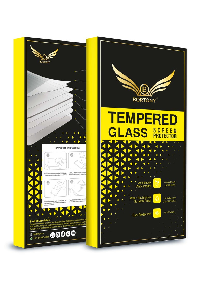 BORTONY 2-Pack Super Shieldz 3D Tempered Glass Screen Protector for OnePlus 8 Pro Clear/Black - Image 4