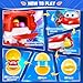 Super Wings Toy Vending Machine for Kids Mini Gashapon Gumball Machine with Colorful Balls Role Dolls DIY Stickers Cause and Effect Toys for Boys Girls Jett Lucky Ball Mixer - Image 4