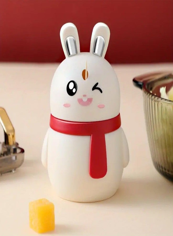DeoDap Toothpick Holder 1 Pc - Multicolor Pressing Rabbit Shape - Durable Toothpick Storage Accessory - Hygienic Tooth Pick Dispenser for Home, Office and Kitchen, Dining Table, Restaurants and Bar - Image 2