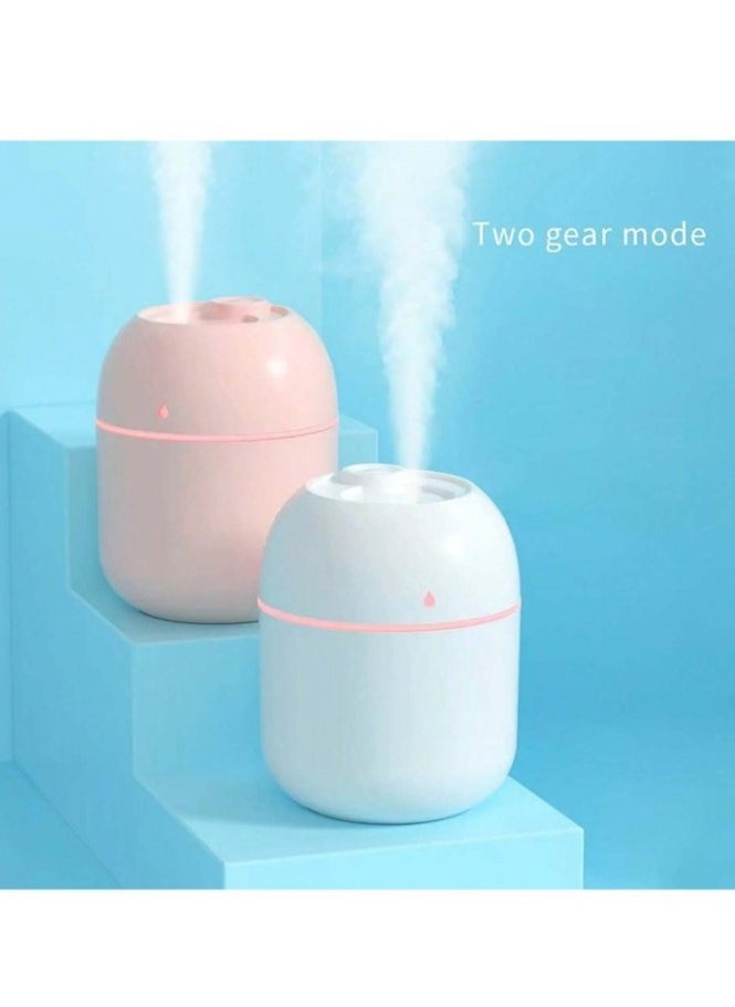 Generic - Diffuser Fragrant 220ml pink color Mini Portable Ultrasonic Humidifier Aroma Essential Oil Diffuser USB Aroma Diffuser for Home Aromatherapy with l - Image 1