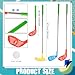 Spaluck 9 Pcs Kids Plastic Mini Golf Set Include 3 Scalable Golf Clubs and 6 Balls for Toddlers Outdoor Indoor Birthday Christmas Party Gifts 3 Colors - Image 4