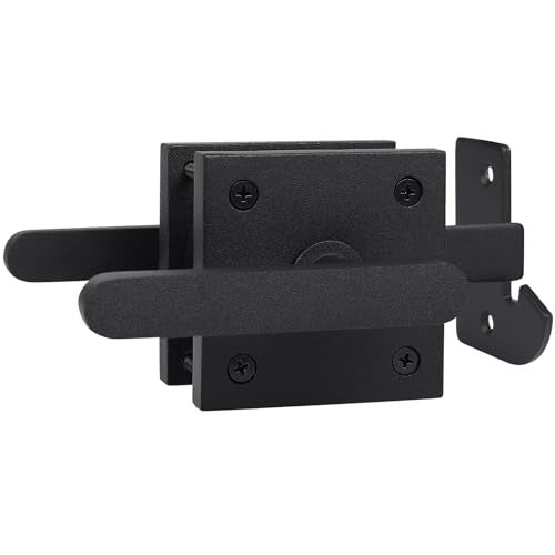 barnsmith Gate Latch, BARNSMITH Heavy Duty Double Side Gate Latches, Matte Black Fence Latch, Garden Door Latch, Pool Gate Latch - Image 1