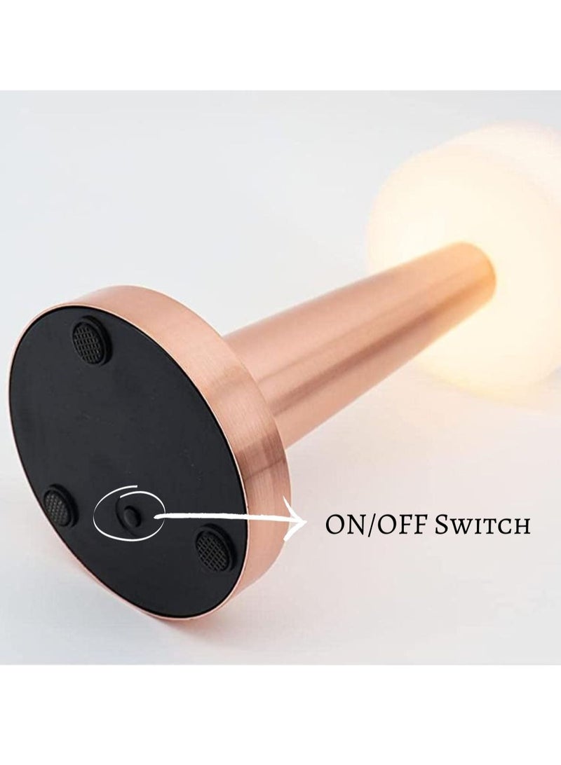 Prime Table Lamp Portable USB Rechargeable Cordless and Dimmable Reading Light With Touch Sensor and 3 Modes Table Lamp Bedroom, Study Hotels and Restaurants - Image 4