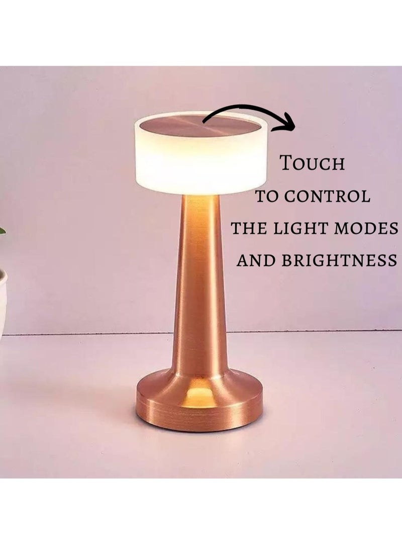 Prime Table Lamp Portable USB Rechargeable Cordless and Dimmable Reading Light With Touch Sensor and 3 Modes Table Lamp Bedroom, Study Hotels and Restaurants - Image 2