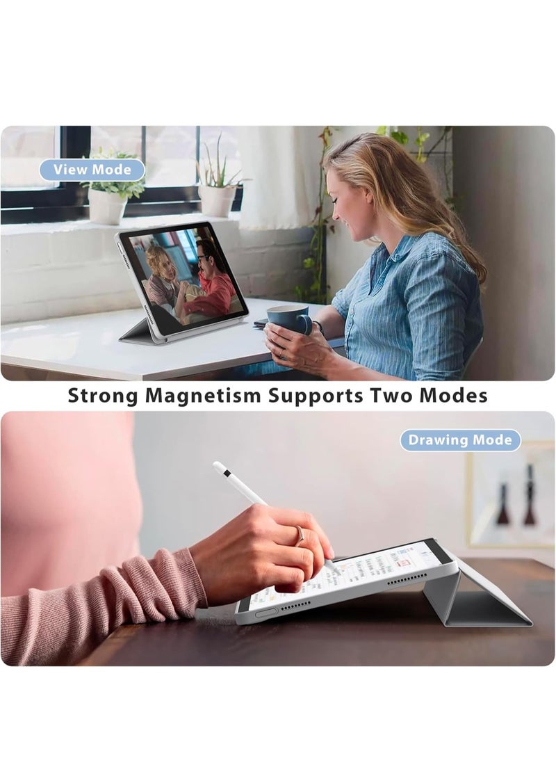 كفر ايباد الجيل العاشر  11 بوصة2025 مع حامل قلم ذكي ،غطاء ذكي رفيع بمسند اغلاق/تشغيل الشاشة تلقائي ، رمادي - Image 3