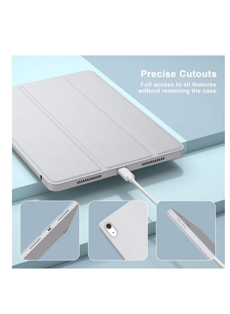 كفر ايباد الجيل العاشر  11 بوصة2025 مع حامل قلم ذكي ،غطاء ذكي رفيع بمسند اغلاق/تشغيل الشاشة تلقائي ، رمادي - Image 5