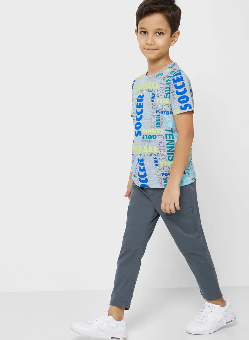 Pinata Boys Grey Chino Trousers
