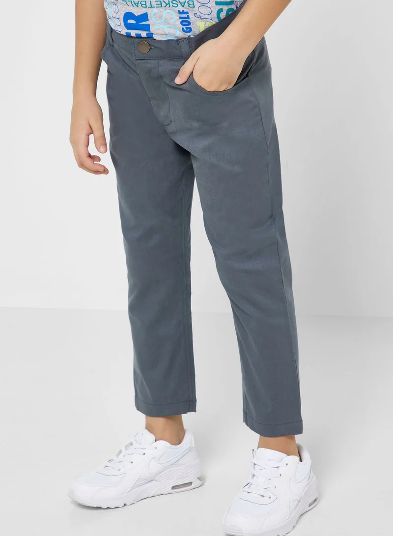 Pinata Boys Grey Chino Trousers
