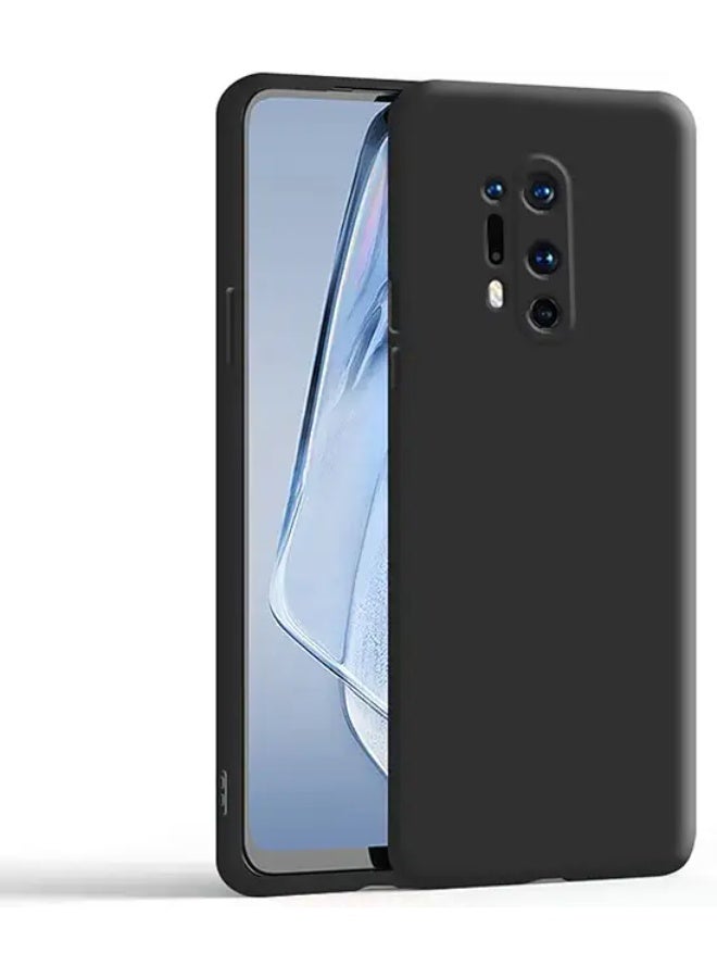 Protective Cover For OnePlus 8 Pro ,  Slim Fit Soft Back TPU Case Flexible Silicone Cover Compatible For OnePlus 8 Pro - Black
