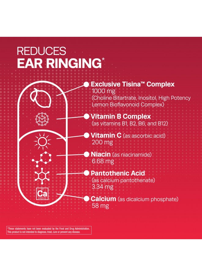 Lipo-Flavonoid Lipo-Flavonoid Plus, Tinnitus Relief For Ringing Ears, OTC Flavonoid Ear Health Vitamins, Bioflavonoids & Vitamin C, 100 Caplets  - Image 3