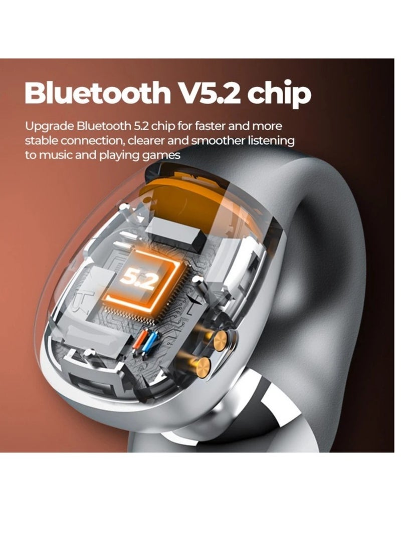 Generic - S03 TWS Wireless Earbuds with Bluetooth 5.2 LED Display Painless Design Stereo Sound and HD Microphone - Image 1