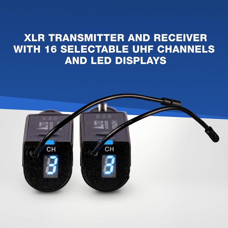 ألتو نظام PROFESSIONAL Stealth 1 - نظام صوتي لاسلكي أحادي UHF مع موصل XLR، جهاز إرسال واستقبال لمكبرات الصوت النشطة، خلاطات الصوت والميكروفونات الديناميكية - Image 3