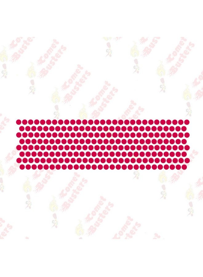 Comet Busters Beautiful Handcrafted Round Red Velvet Bindis (4 mm) (BIN2076) - Image 2