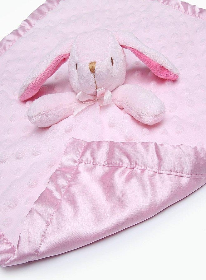 Pro Goleem Bunny Security Blanket Twin Baby Gifts Baby Snuggle Toy Lovey for Infant Girls Soft Lovie Pink, 2 Pack - Image 5