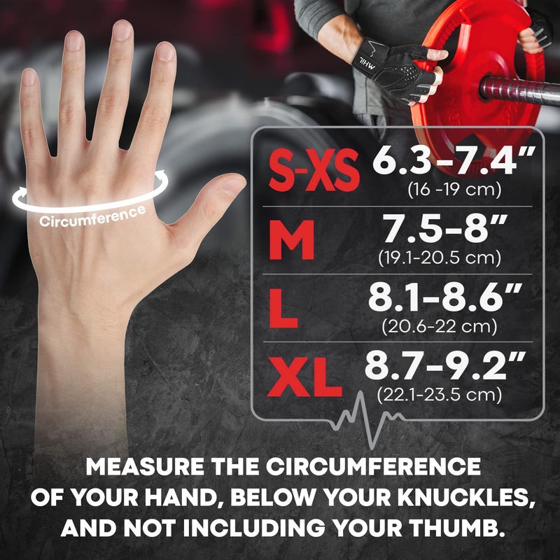 MhIL Workout Gloves for Men â€“ Comfortable Gym Gloves for Men with Enhanced Grip for Safety and Hand Protection â€“ Weight Lifting Protection with Wrist Wraps Support for Performance Boost and Style - Image 5
