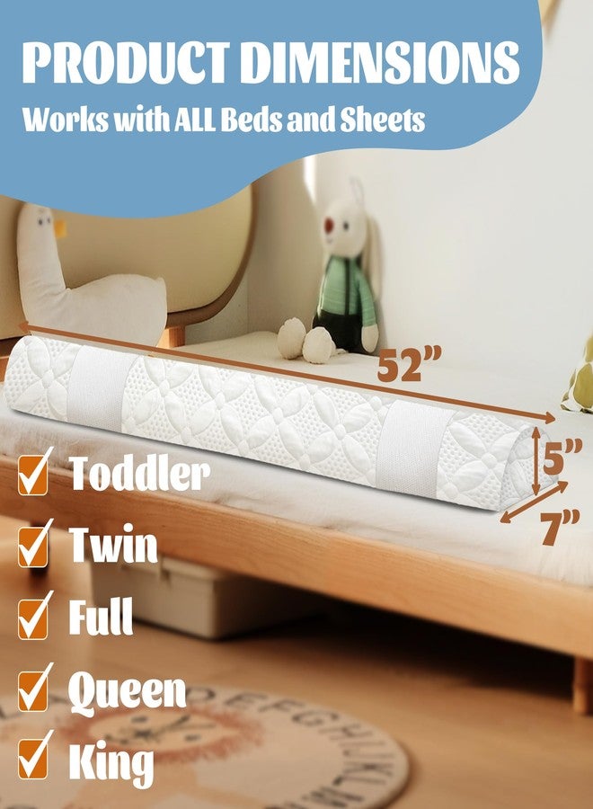 Asatdd Bed Bumper for Toddlers, Bed Guard Rail, Soft Memory Foam Child Bed Bumper for Twin, Full, Queen, King Beds with Washable Cover, 2 Pack - Image 5
