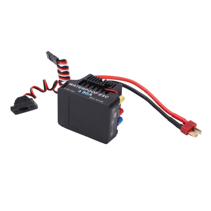 RC Car Brushless ESC 80A T Plug Waterproof 6V 5A SBEC Multiple Protection 1/8 RC Car Brushless ESC for 1/8 RC - Image 4