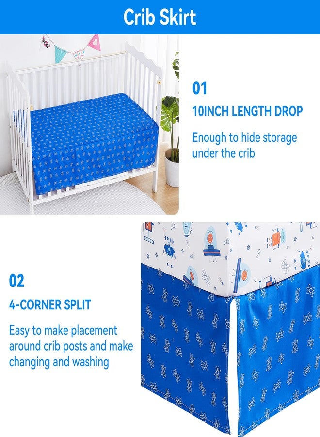 Viviland 3 Pieces Baby Bedding Set for Boy Girls, Baby Bedding Set for Newborn, Infant & Toddler - Robot - Image 5