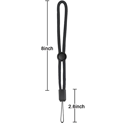 YOUOWO 5 Pack Nylon Lanyards Adjustable length,For USB Flash Drive Cell Phone Key ipod Mp3 Mp4 ID Card Badge and Other Small Electronic Devices (Black) - Image 4
