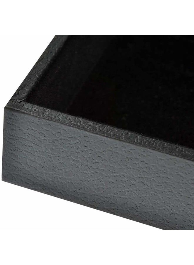Pimuza Black Velvet Stackable 24 Grid Jewelry Tray Showcase Display Organizer Holder Dividers for Teen Stud Drop Earring, Watch, Bead, Trinket Storage Adjustable Box Case Dish for College Dorm Woman Drawer - Image 3