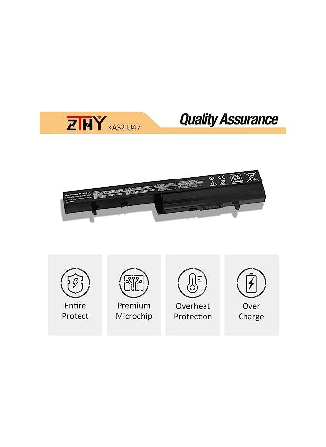 ZTHY - 56Wh A32-U47 Laptop Battery For Asus U47 U47A U47C U47V U47Vc Q400 Q400A Q400C Q400V Q400Vc R404 R404A R404C R404V R404Vc U47A-Bgr4 U47A-Rgr6 U47A-Rhi7N15 Q400A-Bhi7N03 A41-U47 A42-U47 - Image 1