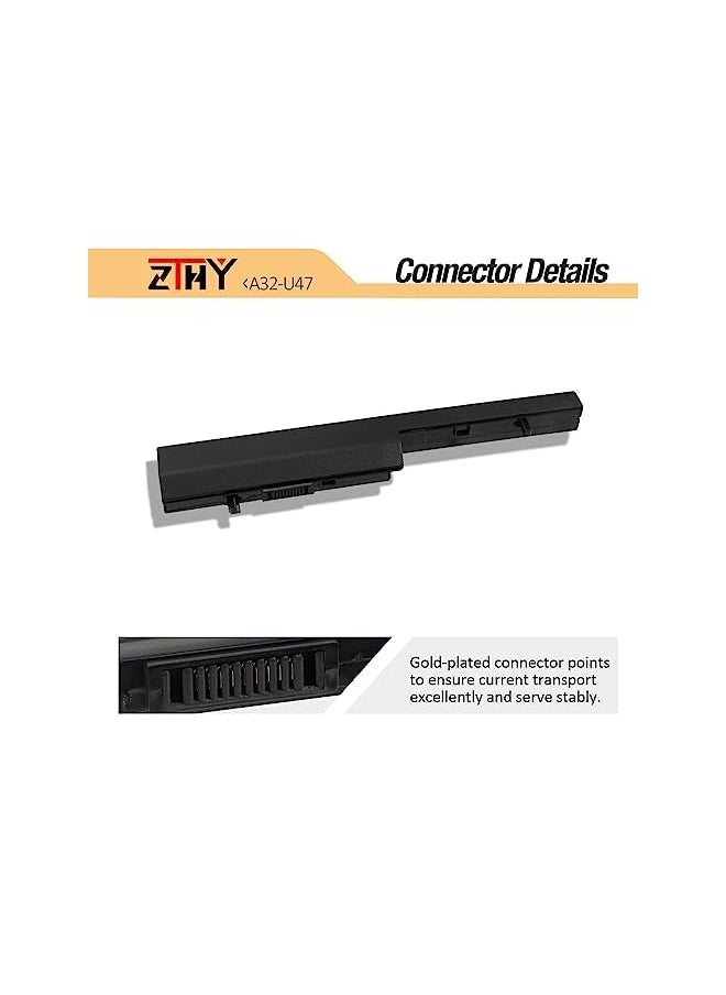 ZTHY - 56Wh A32-U47 Laptop Battery For Asus U47 U47A U47C U47V U47Vc Q400 Q400A Q400C Q400V Q400Vc R404 R404A R404C R404V R404Vc U47A-Bgr4 U47A-Rgr6 U47A-Rhi7N15 Q400A-Bhi7N03 A41-U47 A42-U47 - Image 1