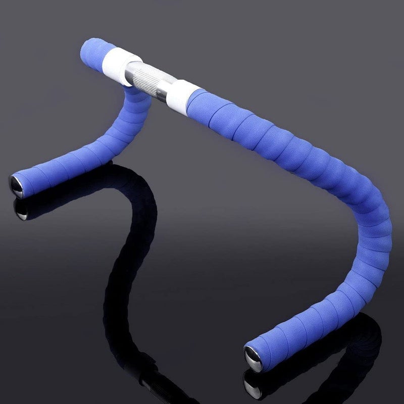 KINGOU EVA Blue Road Bike Handlebar Tape Wraps with Bar Plugs - 2PCS Per Set - Image 4