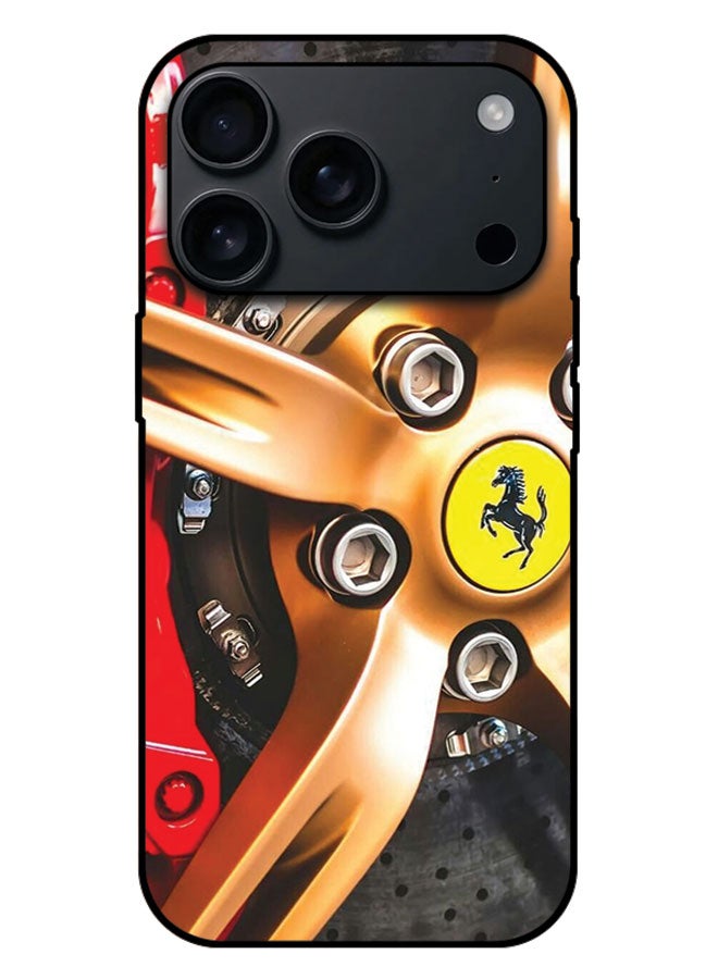 Printed Protective Case Cover For Apple iPhone 17 Pro Max -  Ferrari Car Wheel