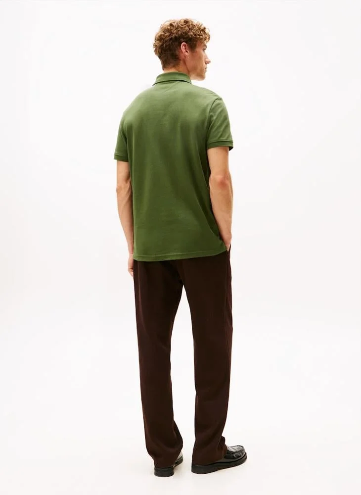 TOMMY HILFIGER Regular Fit Logo Insert Pique Polo Shirt