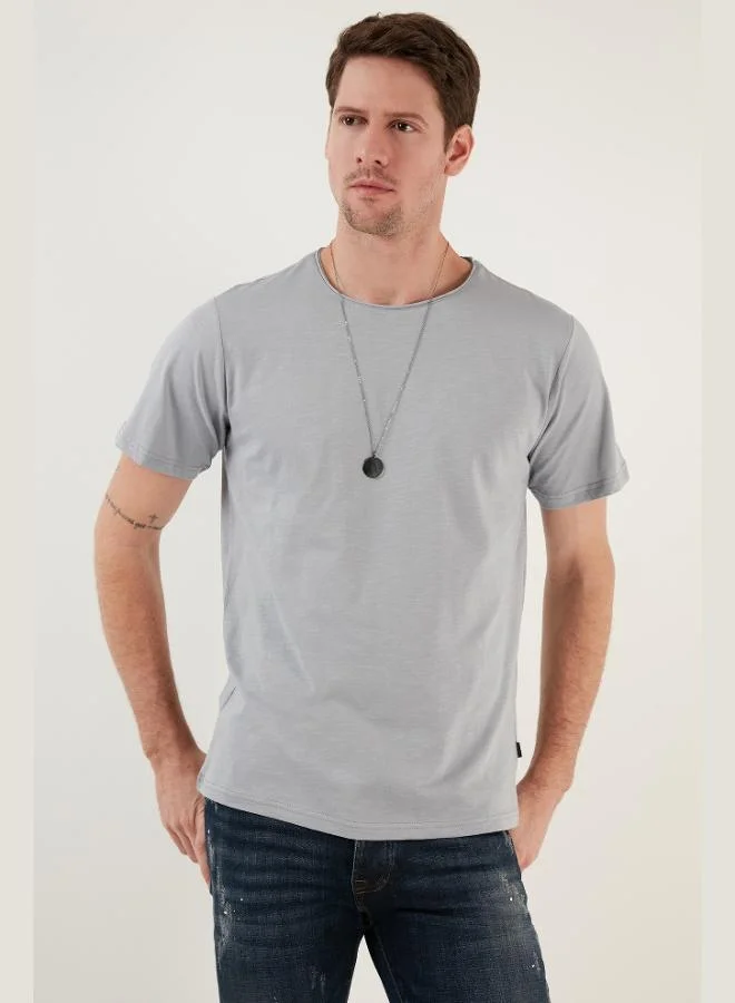 Buratti  Buratti Crew Neck 100% Cotton Regular Fit Basic T Shirt Men's T SHIRT 59020001 for Men | Best Price UAE