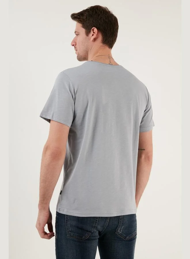 Buratti  Buratti Crew Neck 100% Cotton Regular Fit Basic T Shirt Men's T SHIRT 59020001 for Men | Best Price UAE