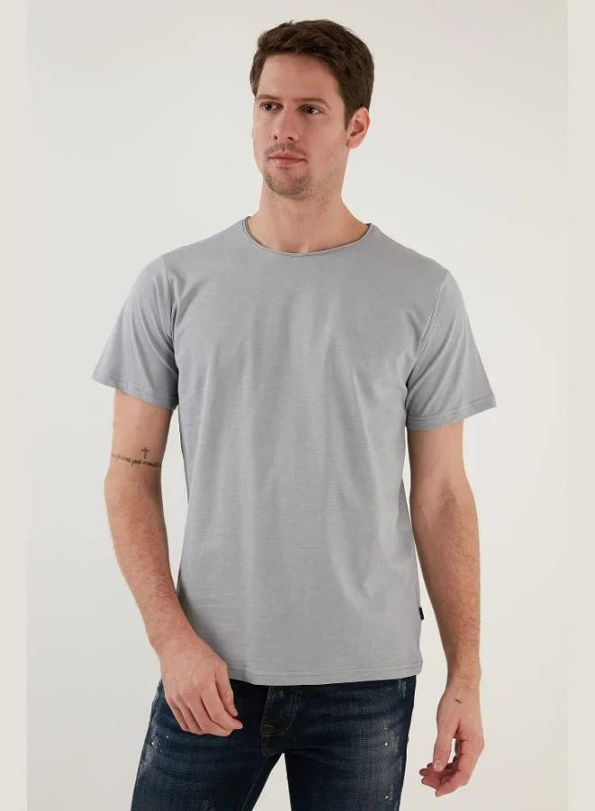 Buratti  Buratti Crew Neck 100% Cotton Regular Fit Basic T Shirt Men's T SHIRT 59020001 for Men | Best Price UAE