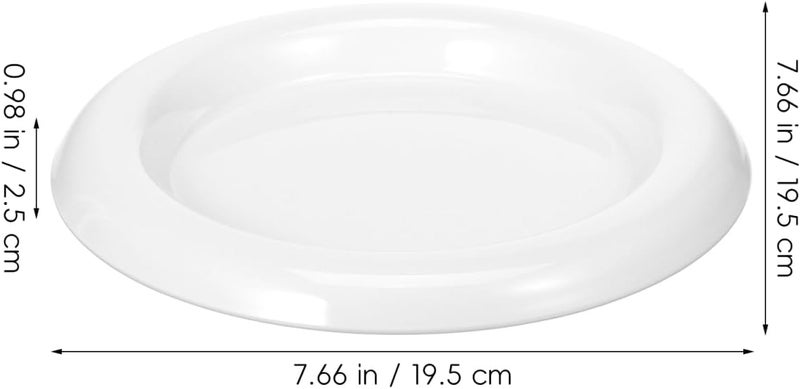 Amosfun Ceramic Pasta Food Tray Munchies Dinner Plate  76 Inch Ceramic Dish Plate Key Jewelry Trinkets Storage Tray - Image 2