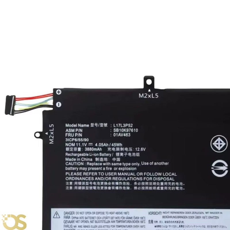 OS Battery Compatible with Lenovo Thinkpad E480 E580 E590 L17M3P52 From OS Store - 3 Month Warranty - Image 3
