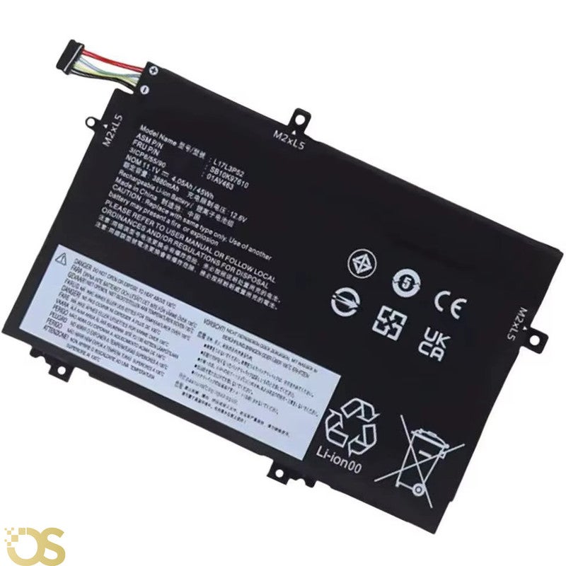 OS Battery Compatible with Lenovo Thinkpad E480 E580 E590 L17M3P52 From OS Store - 3 Month Warranty - Image 2