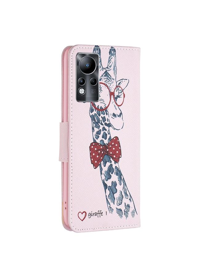 Zaboon Case For Infinix Note 11 Colored Drawing Pattern Leather Phone Case - Image 3