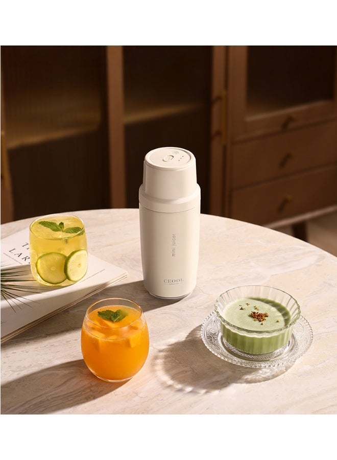 سيوول عصارة متعددة الوظائف قابلة لإعادة الشحن عبر USB، كوب قهوة محمول، كوب عصير كهربائي معزول - Image 2